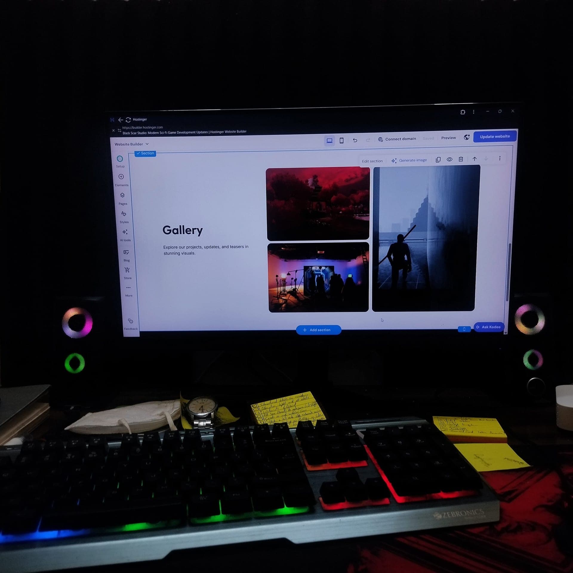 Behind the scenes at Black Scar Studio